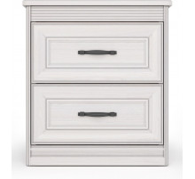 Тумба прикроватная с нишей Неаполь Ясень анкор светлый (патина "серебро")