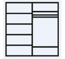 Четырехстворчатый шкаф для одежды Амели АМШ2/4 (дуб) Четырехстворчатый шкаф для одежды Амели АМШ2/4 (дуб)